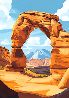 Sandstone Arch Landscape