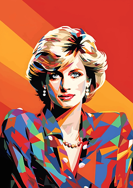 Princess Diana Pop Art Portrait
