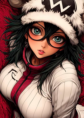Anime Girl with Glasses