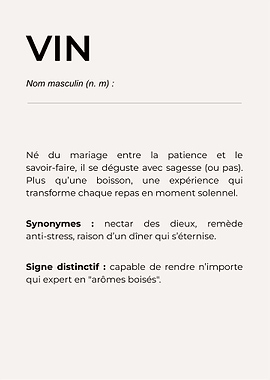 'VIN' – Un grand cru pour votre déco 🍷