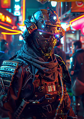 Cyberpunk Samurai