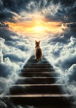 Cat Ascending to Heaven