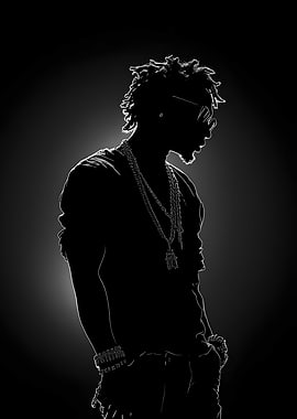 A rapper legend White Young Thug Art