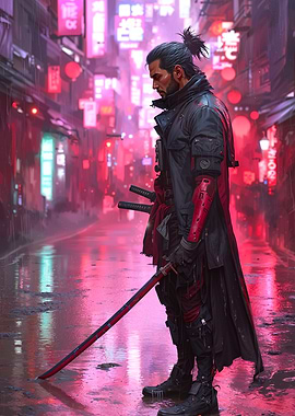 Cyberpunk Samurai