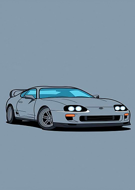 Toyota Supra Illustration