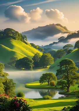 Serene Valley Landscape