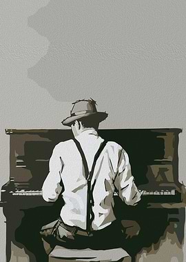 Man Playing Piano
