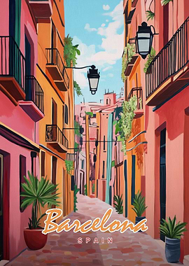 Barcelona Street Painting