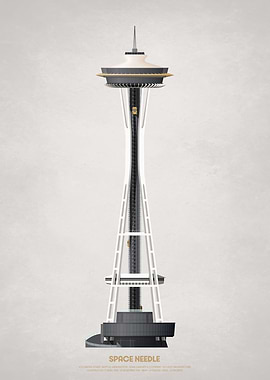 Space Needle Illustration
