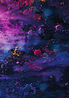 Abstract Galaxy Painting