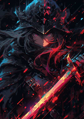 Anime Warrior with Sword