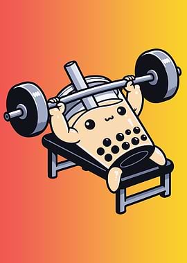 Bubble Tea Boba Bench Press