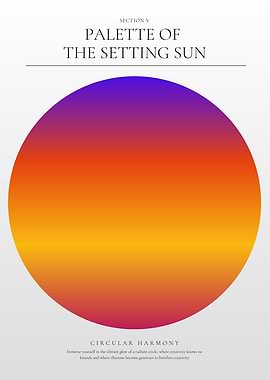 Sunset Gradient Circle
