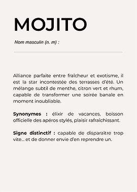 'MOJITO' – L’esprit des vacances 🌿🍋