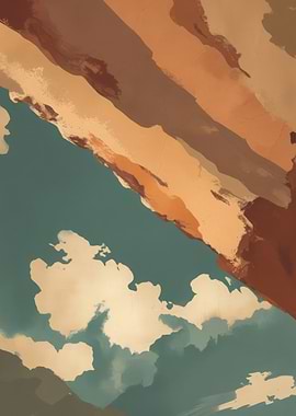 Abstract Landscape Painting