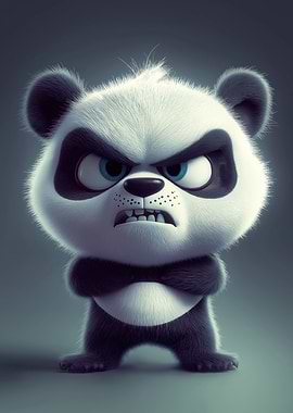 Angry Panda Cartoon