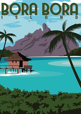 Bora Bora Island Poster