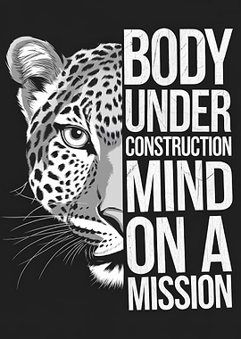 Leopard Motivation Graphic