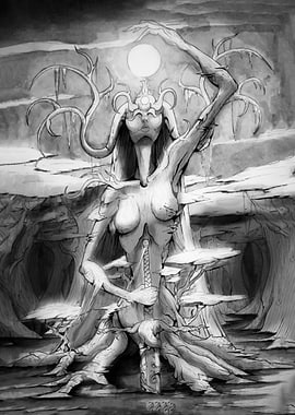 Tree Nymph with Sword