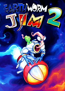 Earthworm Jim 2 Cover Art