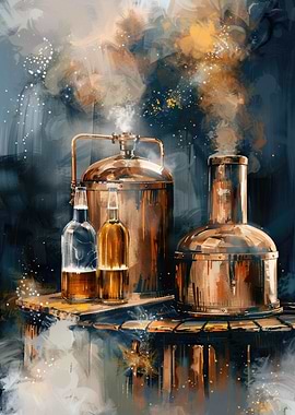 Copper Distillery Charm