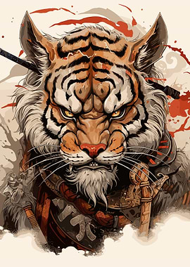 Tiger Warrior Art Print
