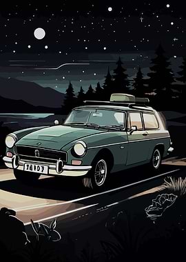 Vintage Car Night Adventure Drive To Camp