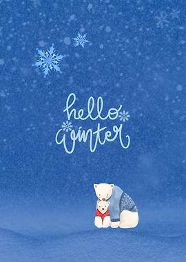 Hello Winter Poster