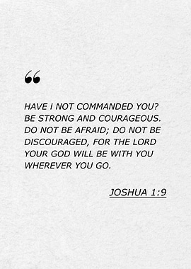 Joshua 1:9 Bible Verse