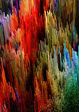 Abstract Colorful Stripes