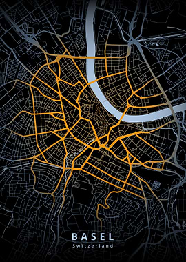 Basel City Map