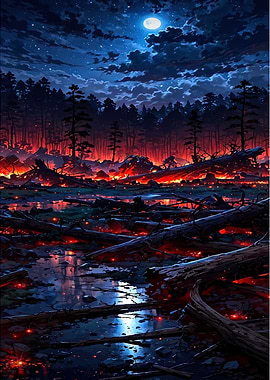 Forest Fire Night