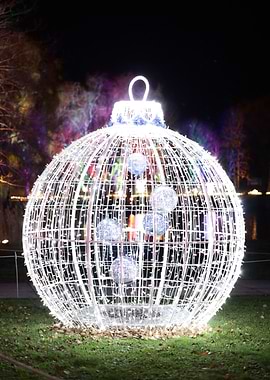 Giant Illuminated Christmas Ornament