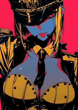 Anime Girl in Military Uniform