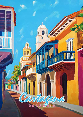 Cartagena, Colombia Street Scene