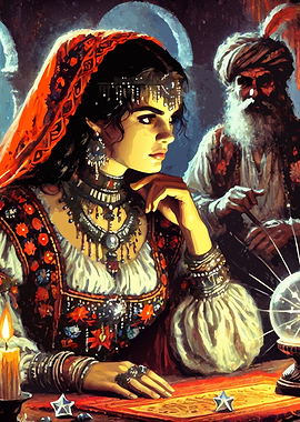Fortune Teller with Crystal Ball