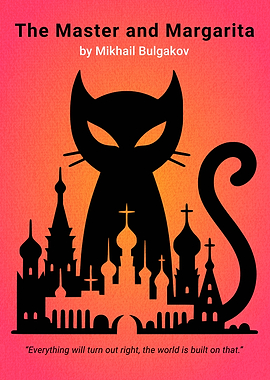 The Master and Margarita Minimalist Book Cover