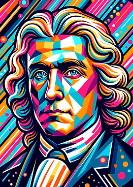 Geometric Portrait of Isaac Newton