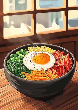Korean Bibimbap Bowl