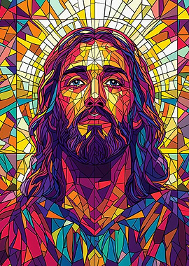 Stained Glass Jesus