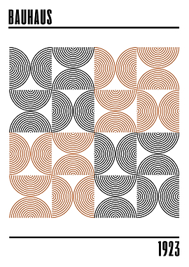Bauhaus Geometric Pattern