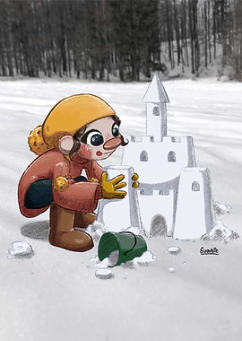 Snow Castle Building