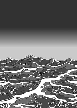 Stormy Sea Waves