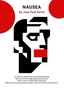 Nausea Minimalist Book Cover