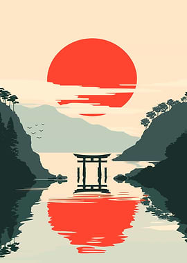 Japanese Nature Sunset