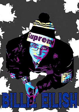 Billie Eilish Pop Art Portrait