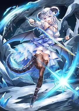 Anime Dragon Girl Warrior