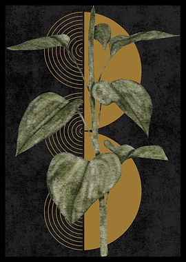 Minimalist Plant Art