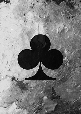 Black Club Suit on Grunge Background