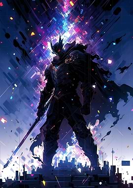 Dark Knight in Neon City